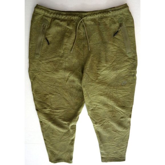 Nike DX8048 378 Men's Sz 2XL Green Therma-Fit ADV Tech-Pack Fleece Pants $145 - Picture 1 of 9